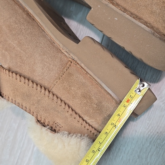 Ugg Australia Shearling Women's Ankle Leather Shoes Boots Sz 10 - Picture 8 of 13